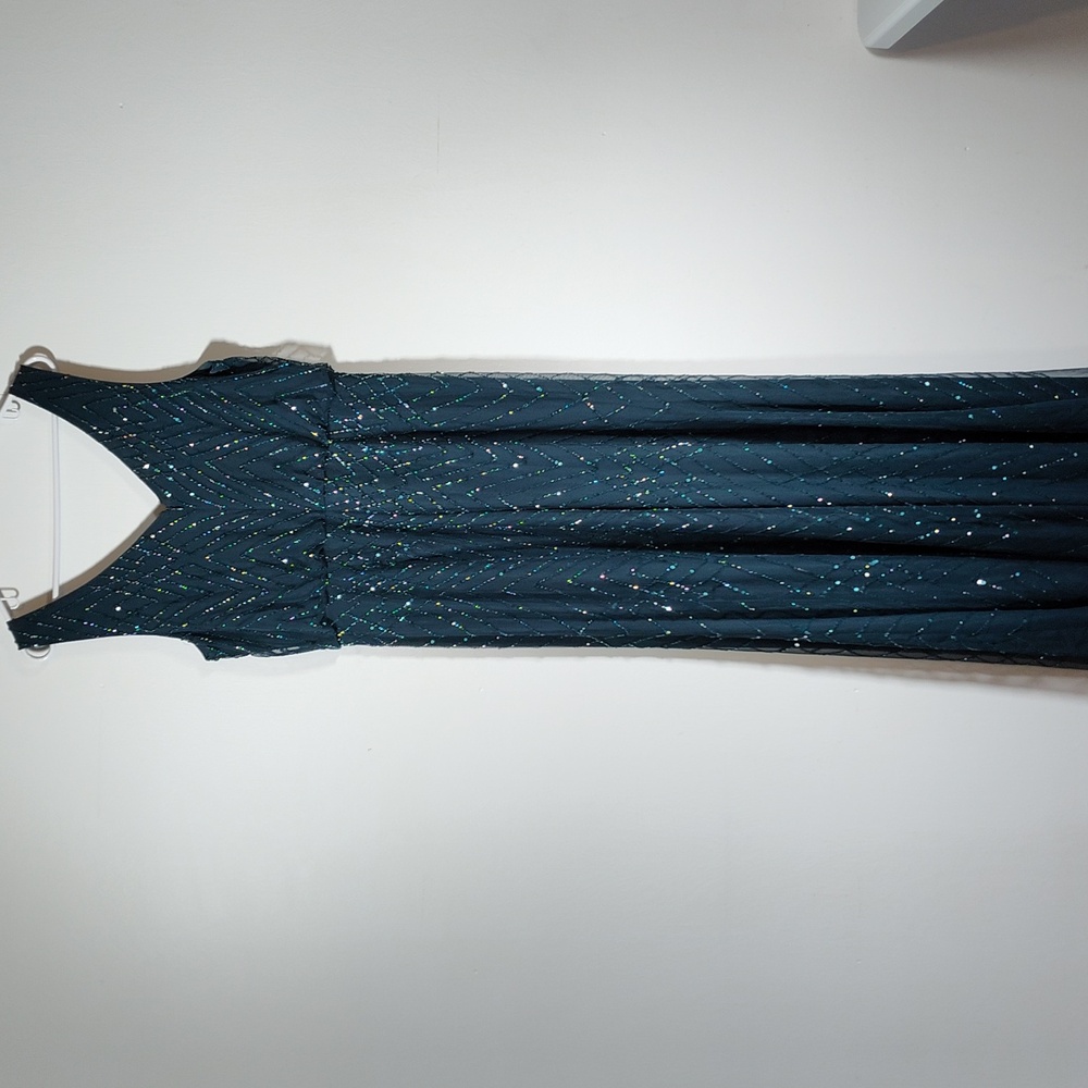 Anthropologie BHLDN Blaise beaded maxi dress gown 14 - Picture 4 of 12